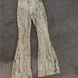 Show Me Your MuMu Gold Sequin Pants